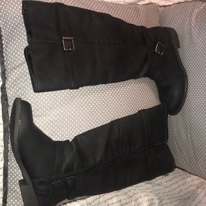 Black Wide Calf Boots from JUSTFAB size 8.5